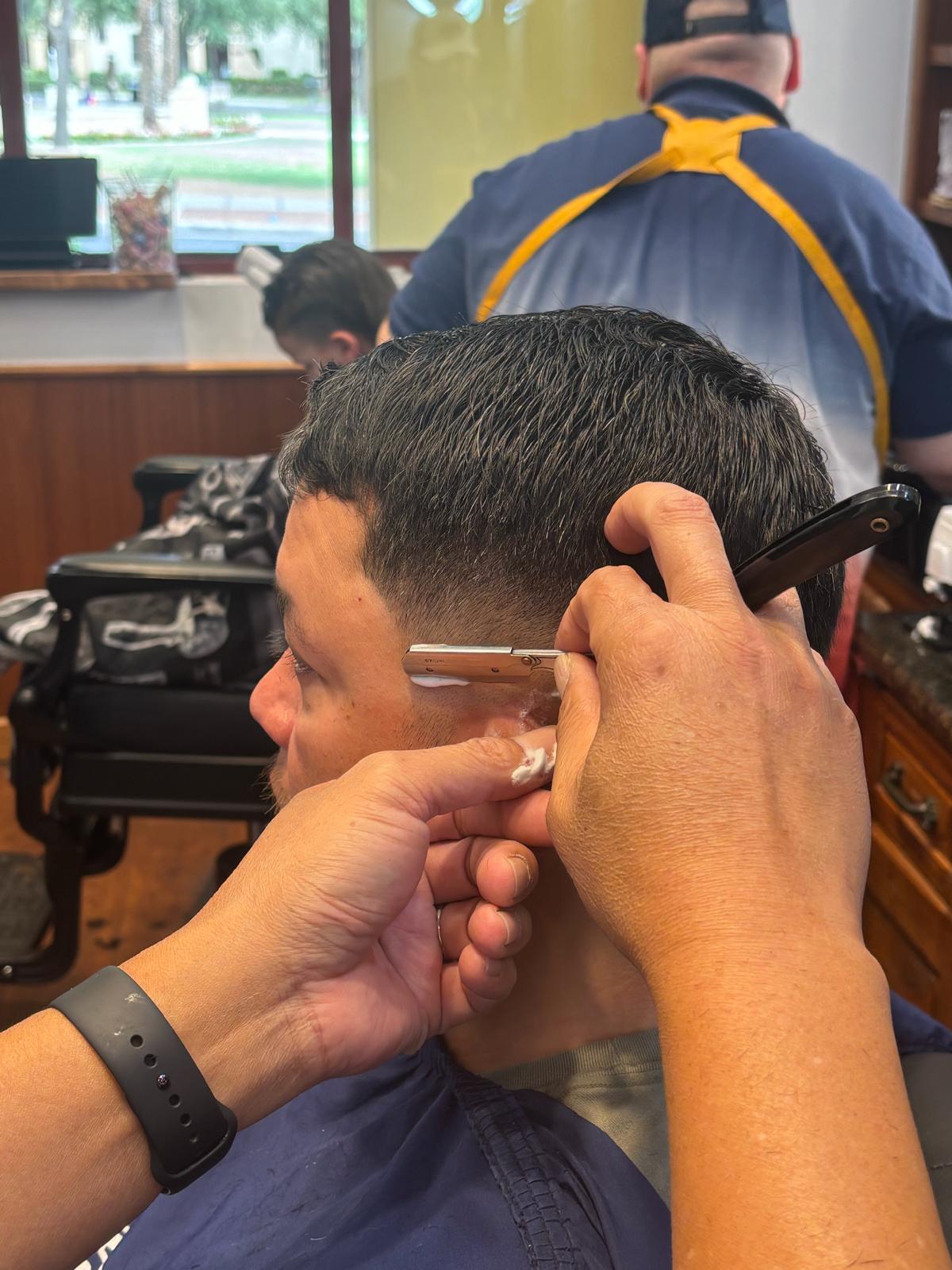 HAIRCUT & HOT TOWEL FACE SHAVE